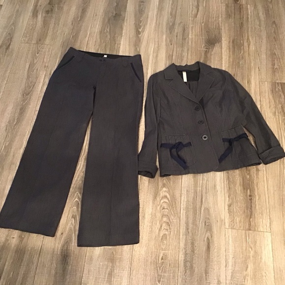 Women’s OUI Moments Wide leg Pants and Matching‎ Jacket size 6 - Picture 2 of 11